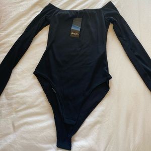 NWOT NASTY GAL OFF THE SHOULDER BODY SUIT